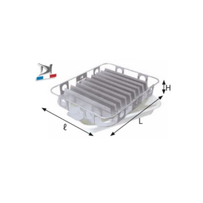 Diviseuse manuelle rectangulaire 10 divisions DIANE