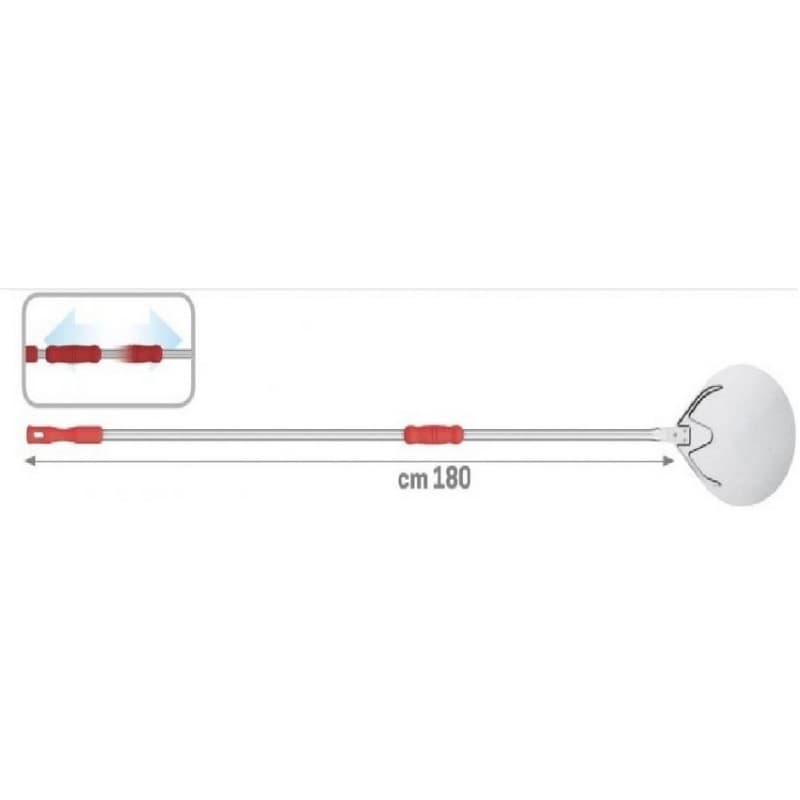 Pelle à pizza 18cm avec manche de 180cm REGINA