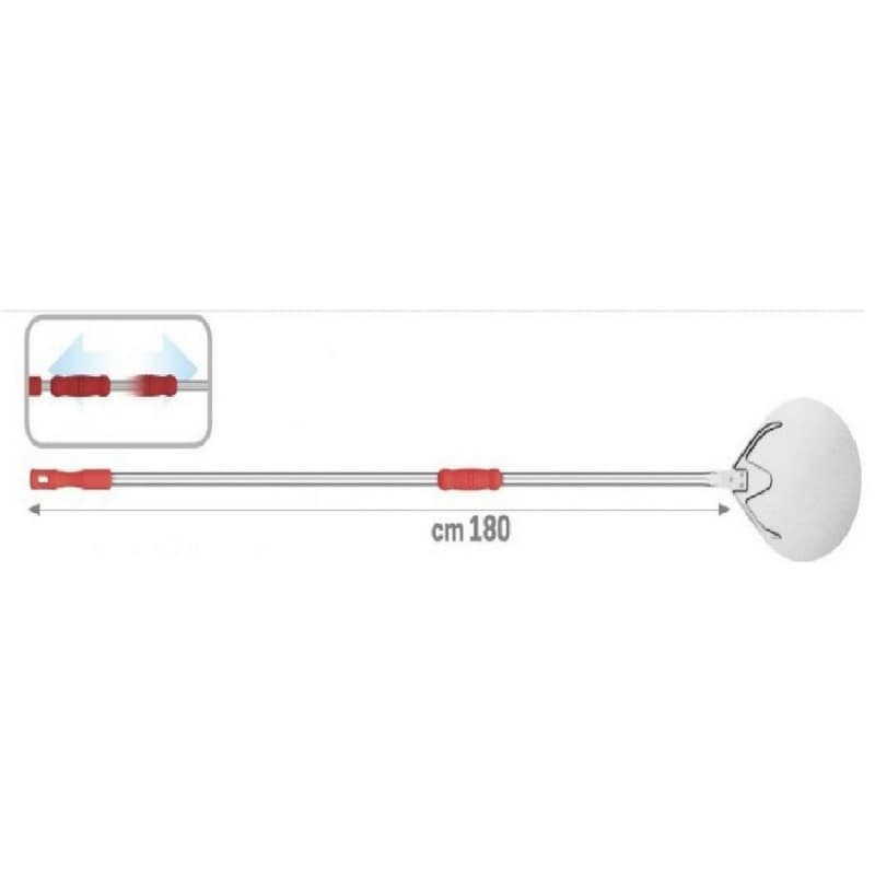 Pelle à pizza 20cm avec manche de 180cm REGINA