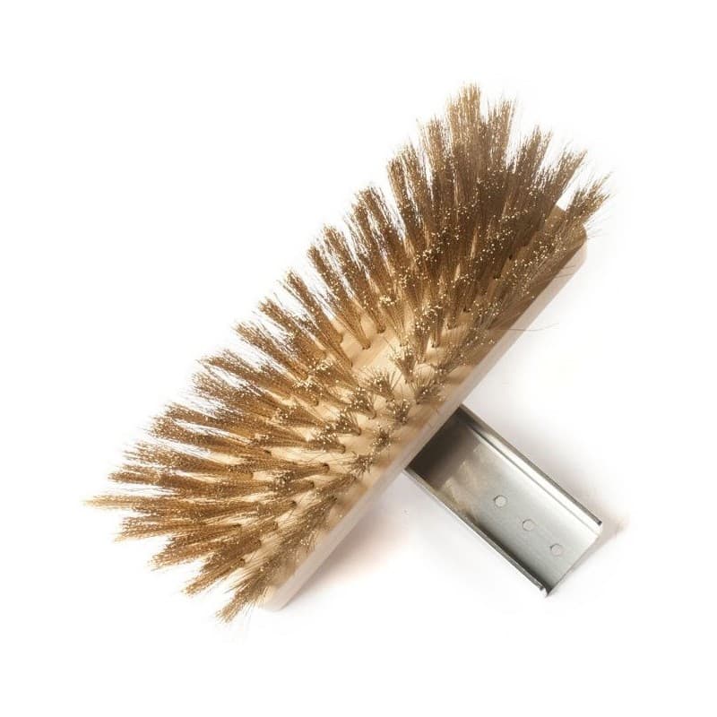 Brosse professionnelle en laiton et bois REGINA