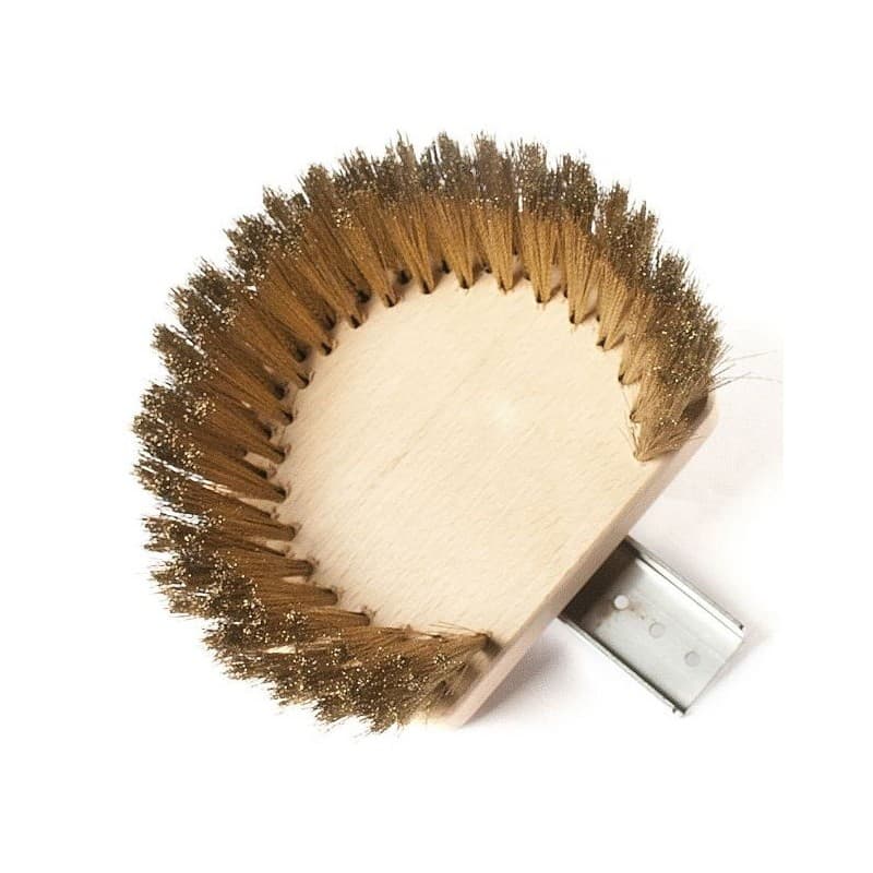 Brosse ronde en laiton et bois REGINA