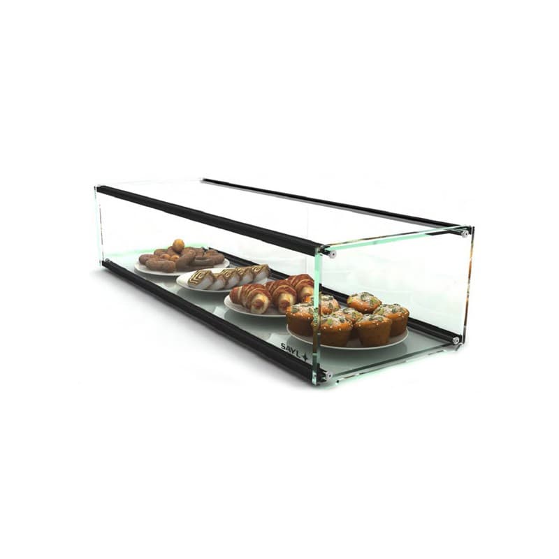 Vitrine d'exposition neutre plane 1 etage SAYL