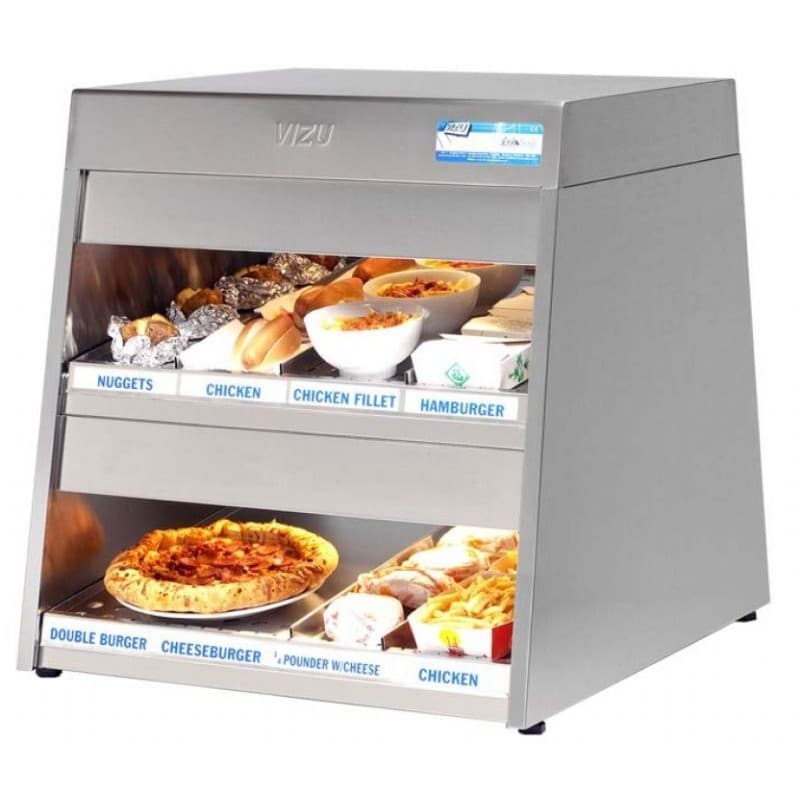 Vitrine chauffante 2 niveaux VIZU VIZU