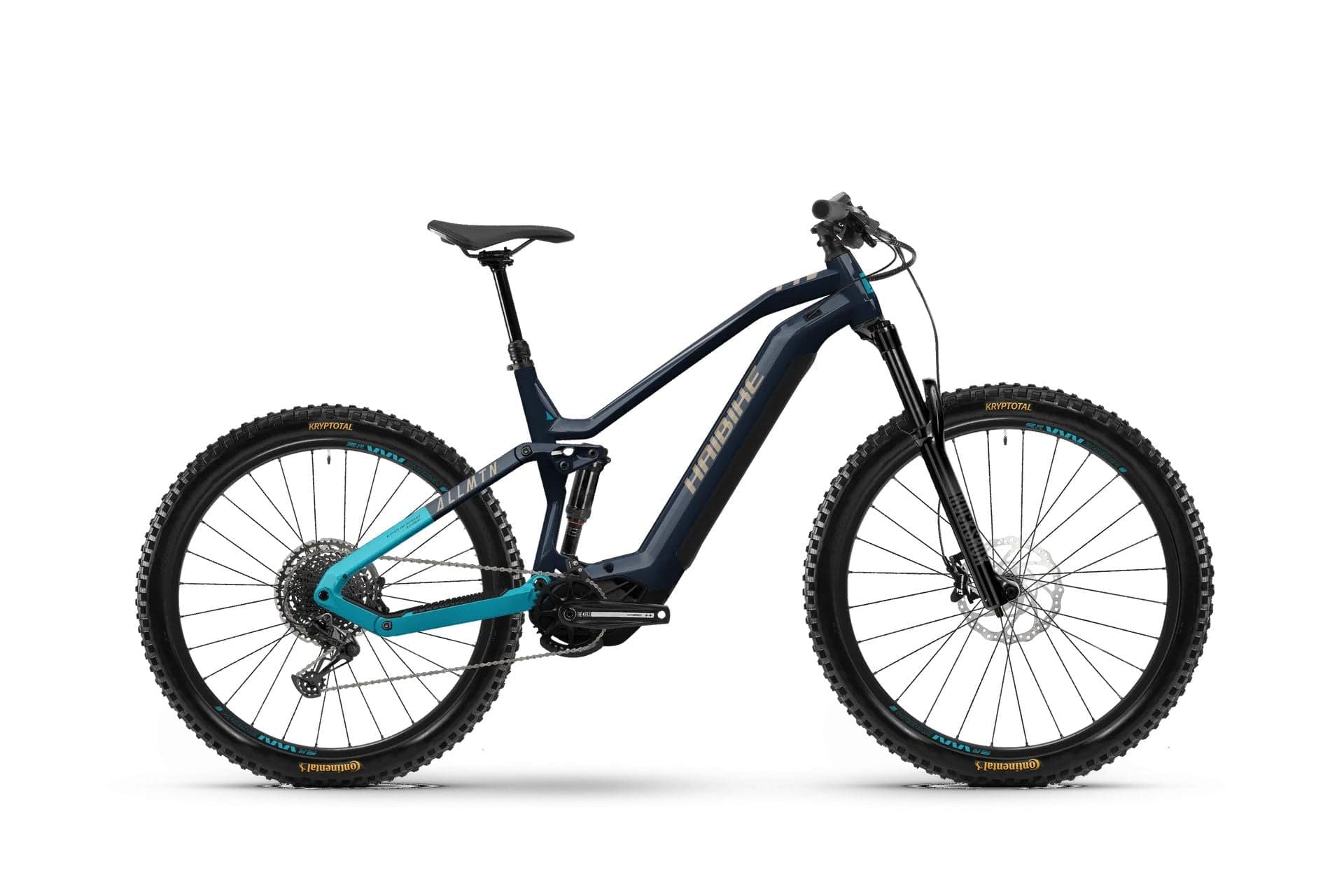 Haibike ALLMTN 2 720 blauw/cyaan/karamel glanzend - XL