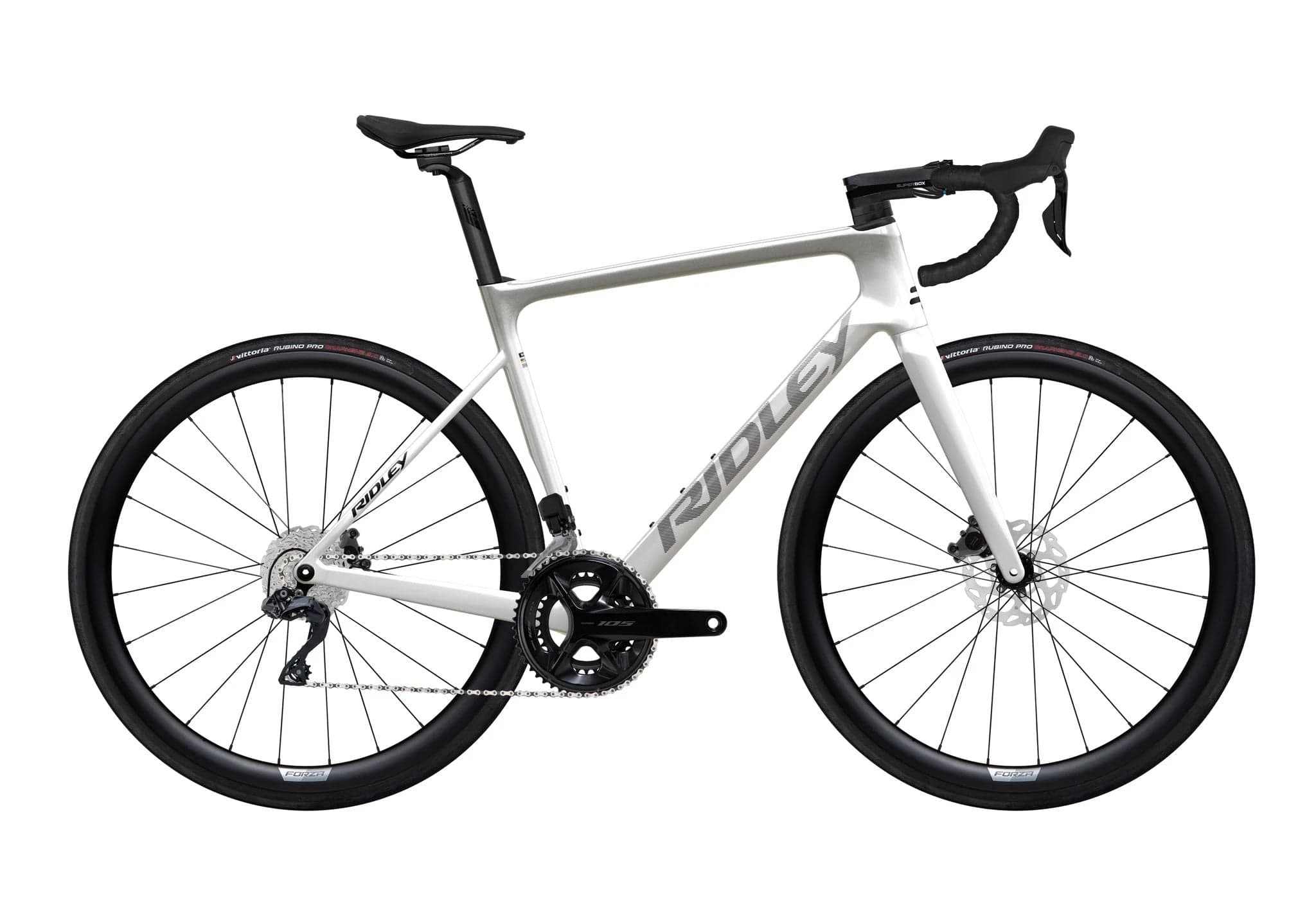 Ridley Falcon 105 DI2 Parelwit Zilver - Standard