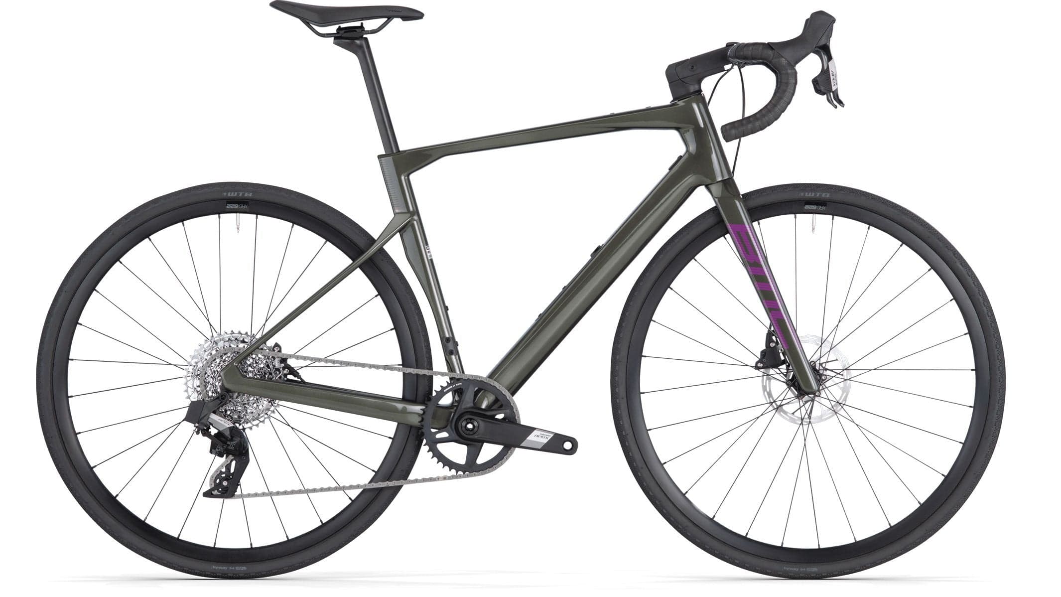 BMC Roadmachine X THREE Staal Groen/Paars - XL