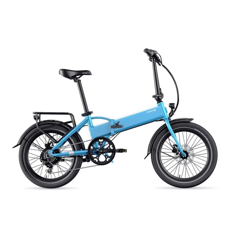 Vélo Électrique Pliant 20" Smartbike Legend Monza 14Ah Noir - Bleu - PANASONIC 36V 14AH (504WH)