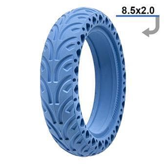 Pneu plein 8,5x2-6,1/B34 V3 - bleu