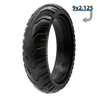 Pneu plein 9x2,125