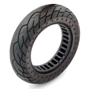 Pneu plein Ruvera 10x2.5-6.1 / B34 - points rouges