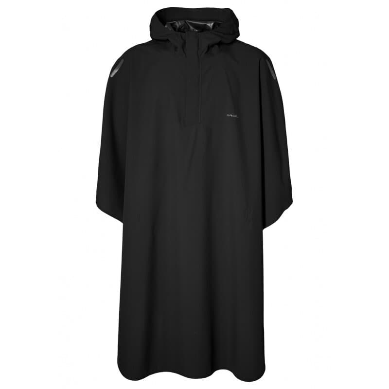 PONCHO DE PLUIE UNISEX "HOGA" NOIR