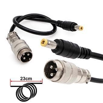 Adaptateur GX16 à DC55x21