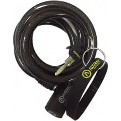 ANTIVOL SPIRALE A CLE "RENTAL BIKE"  D10 Lg150CM + BRACELET SILICONE (VRAC)