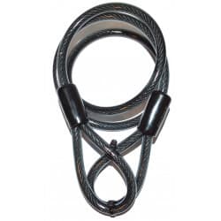 CABLE EN ACIER 120cmX10mm GAINE PLASTIQUE