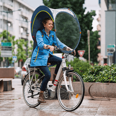 Bub-up Blue-Yellow bulle toit de protection contre la pluie