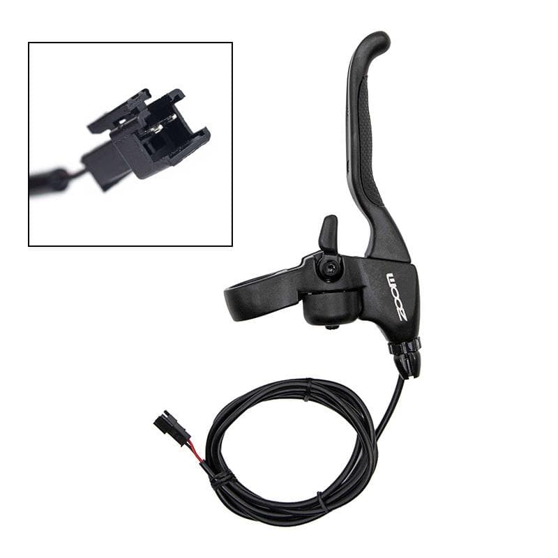 Poignée de frein avec capteur, tendeur et sonette Gauche [Zoom] - Connecteur SM 1,2M