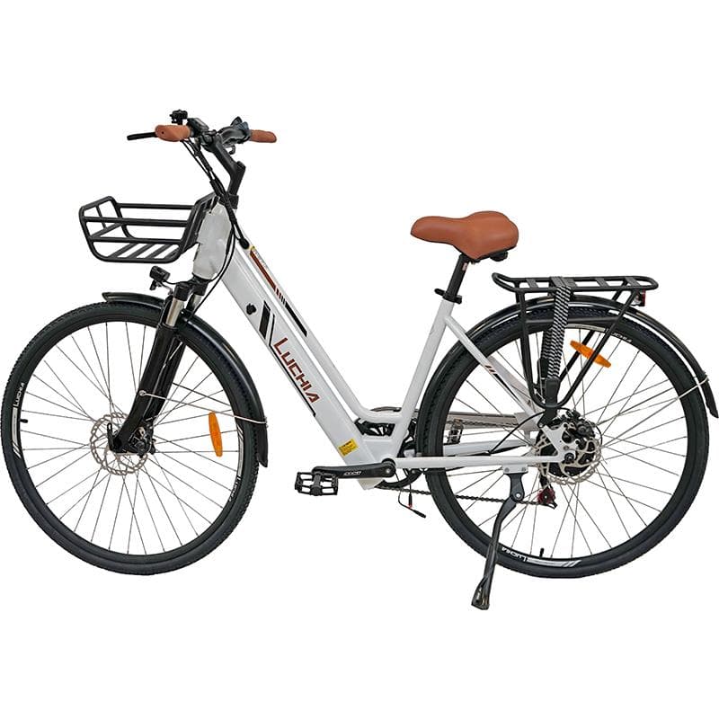 Vélo électrique urbain Antares blanc 700C