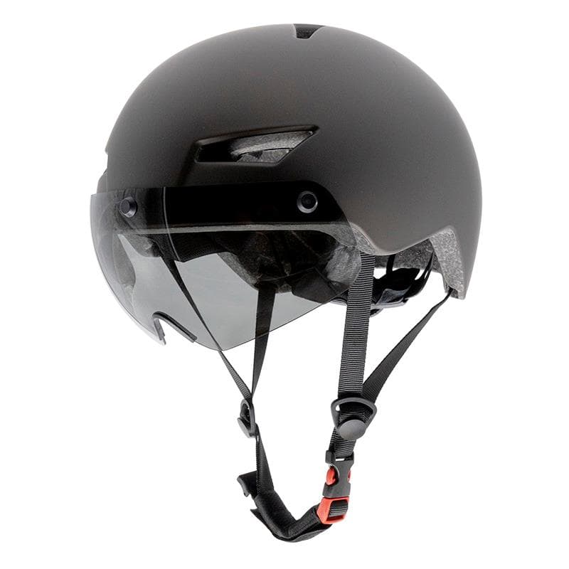 Casque CP03 gris Gauche avec lumière arrière