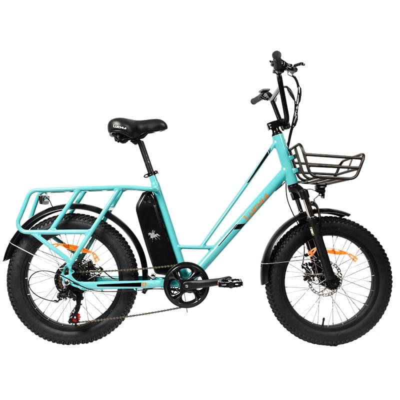 Fat ebike Tauro electric bleu 20"
