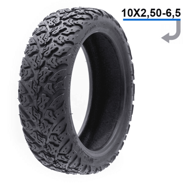 Pneu tout-terrain tubeless 10×2.5-6.5