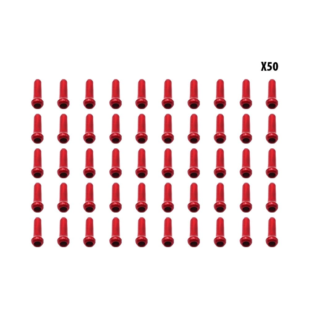 Arrets de cables rouge x50 pcs
