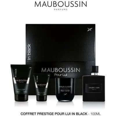 Coffret Parfum Homme Prestige pour lui In Black - Mauboussin