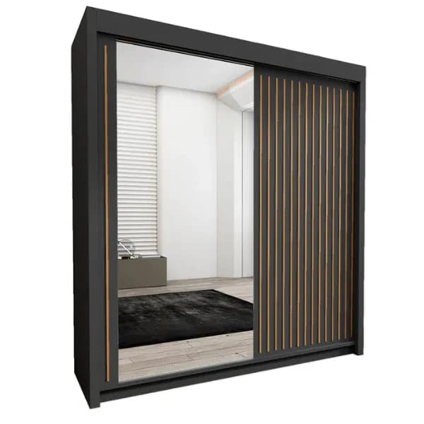 Royal 2 & 3 Door Full Mirror Sliding Wardrobe – Modern Bedroom Storage UK