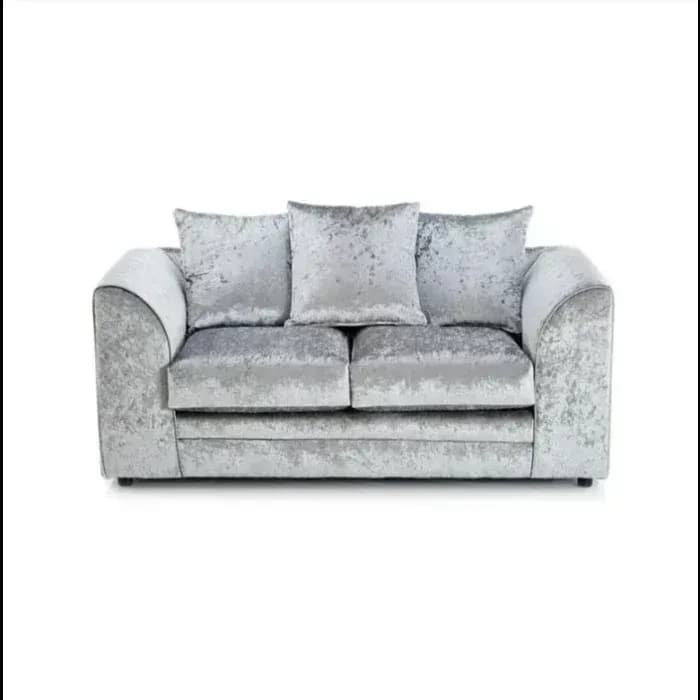 Crystal Crushed Velvet 2 Seater Sofa