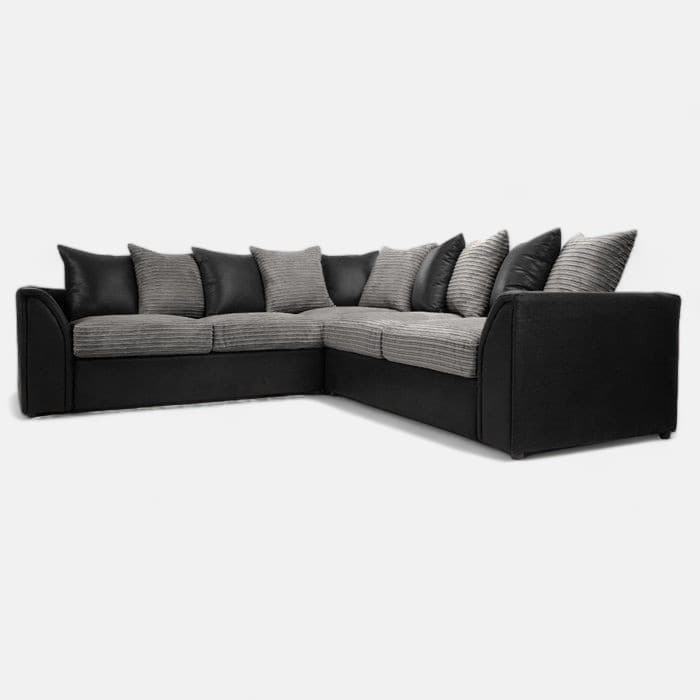 Danny Jumbo Cord Fabric 5 Seater Corner Sofa