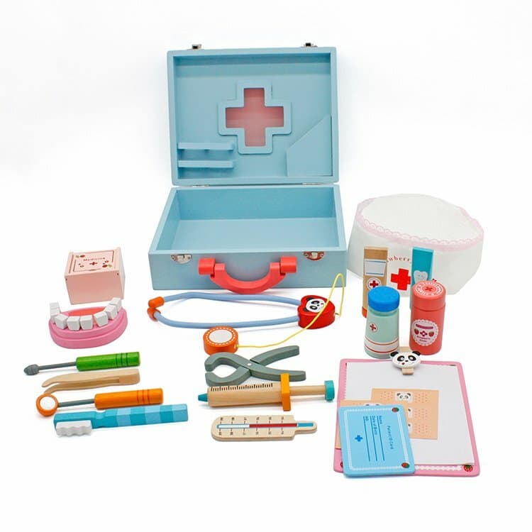 Kit docteur mallette  en bois
