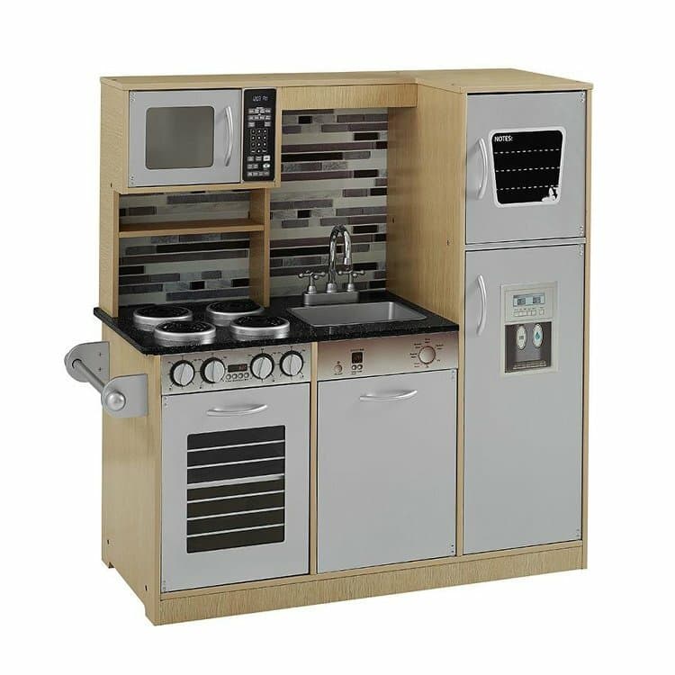 Woodoudou Cuisine Moderne avec Motif carrelage - Quentin