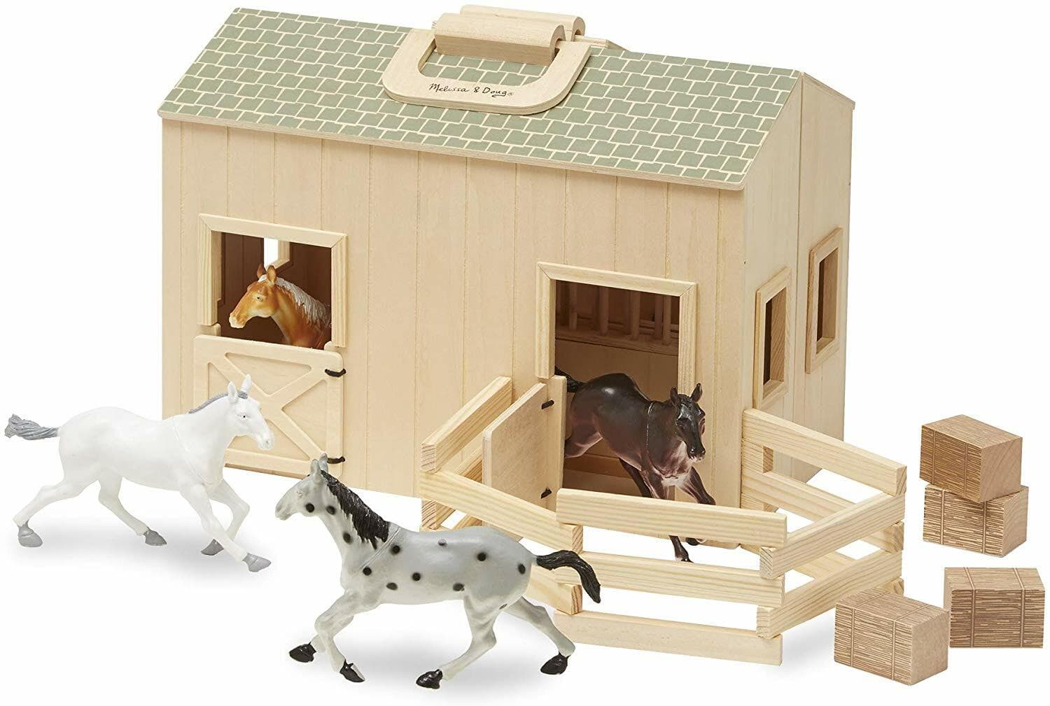 Melissa & Doug - Ecurie/Etable pliante et portative