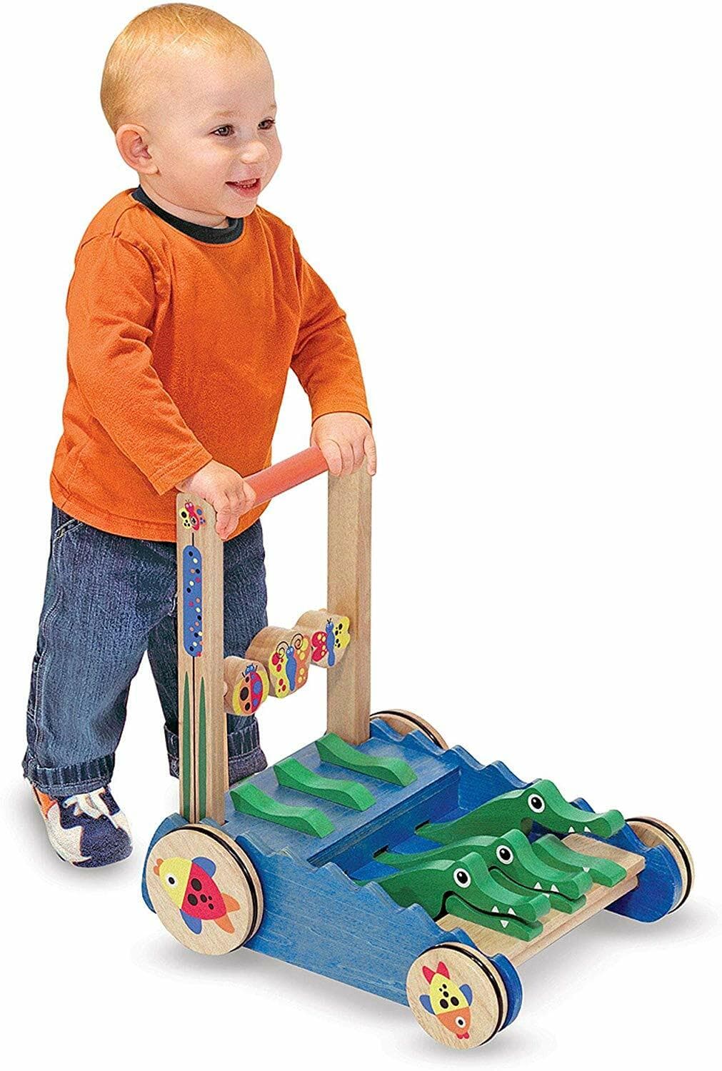 Melissa & Doug First Play Chomp & Clack Alligator Push Toy