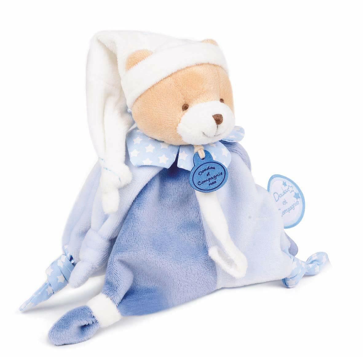 Doudou et Compagnie Petit Chou Doudou Attache-Sucette Bleu