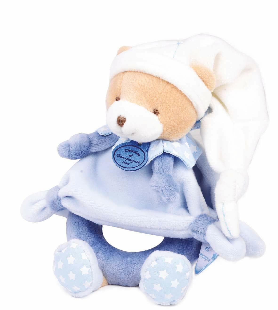 Doudou et Compagnie Petit Chou Hochet Bleu