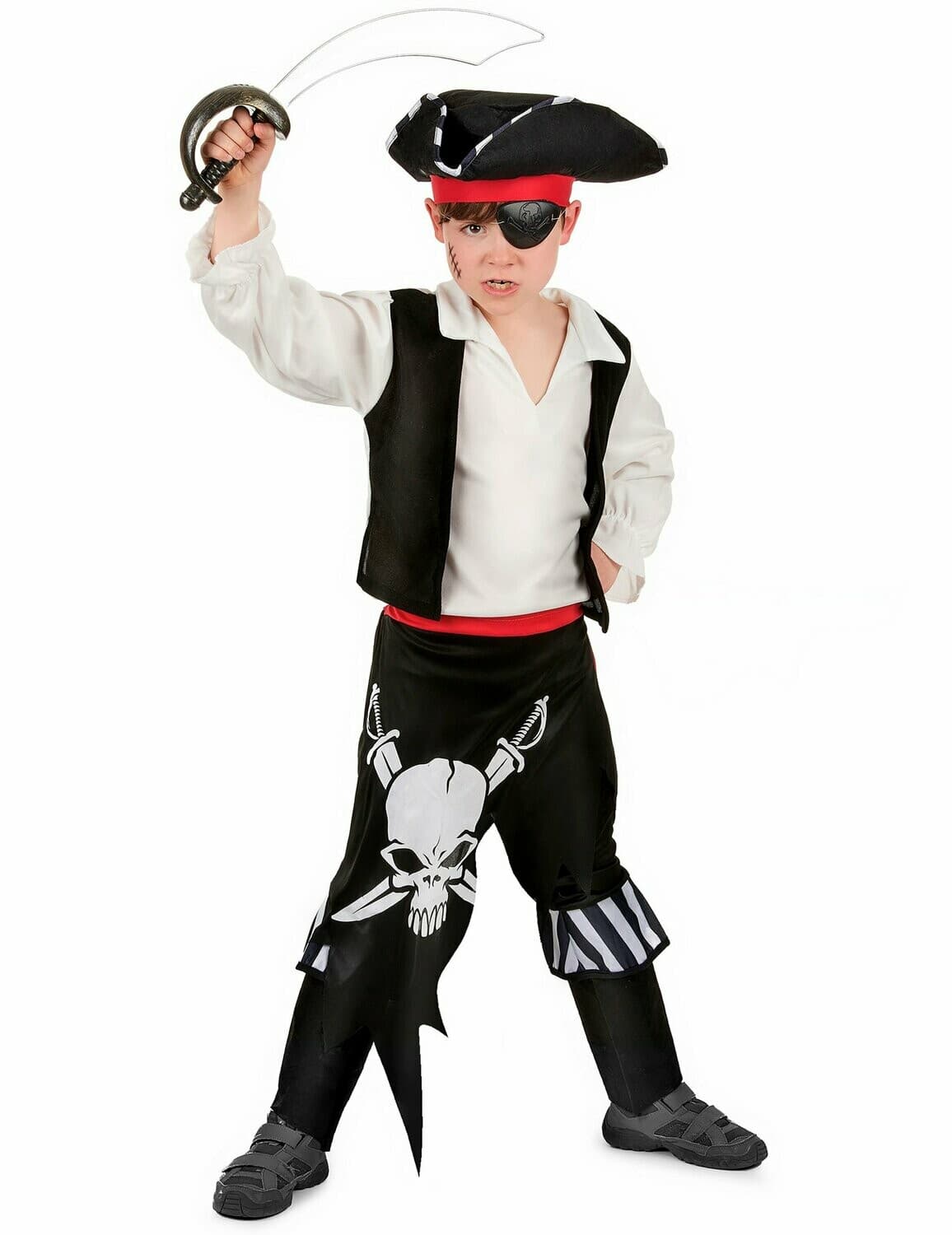 Déguisement pirate ceinture rouge garçon - Taille S