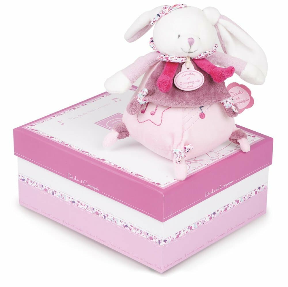 Doudou et Compagnie Cerise Boîte à Musique Rose