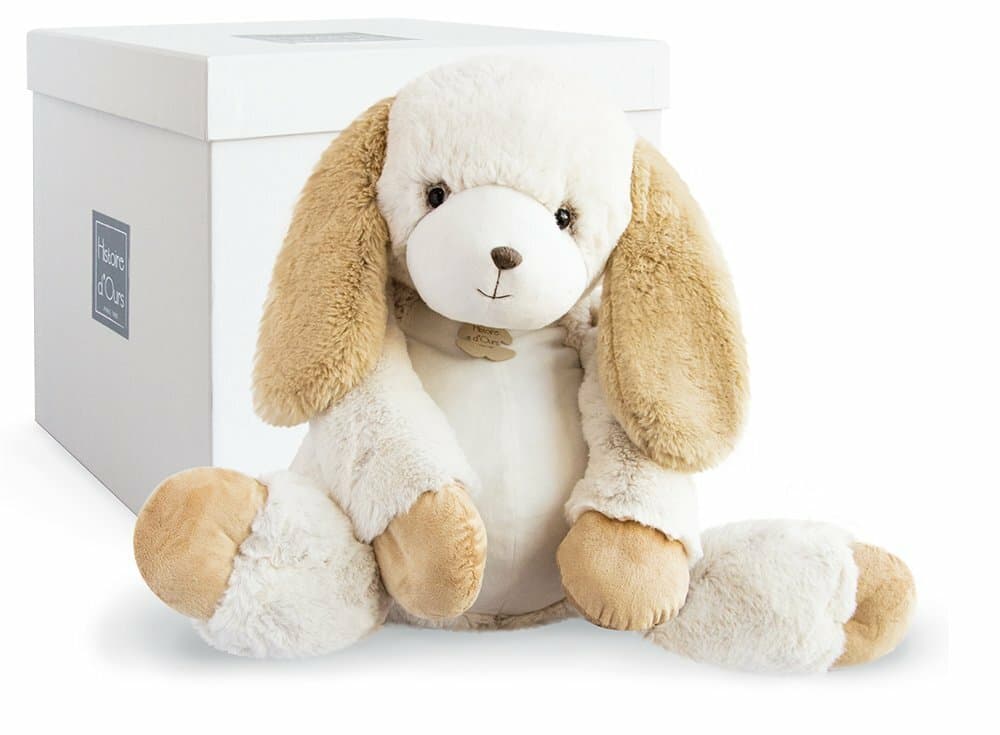 Histoire d'Ours Les Softy Peluche Chien Écru 70 cm