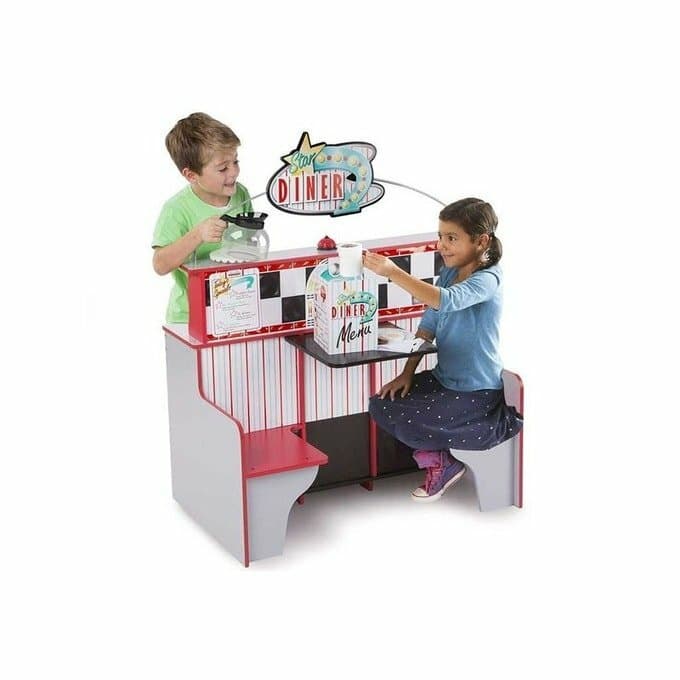 Melissa & Doug grande cuisine bois - Star Diner Restaurant 2 en 1