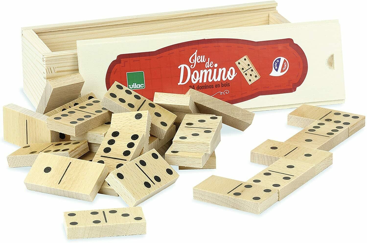 Vilac - 6058 - Jeu De Dominos en Bois