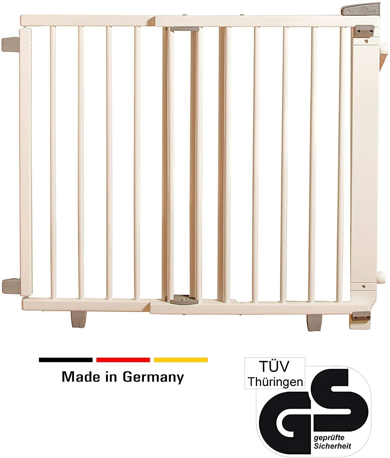Geuther, EASYLOCK 2733+, Barrière de sécurite pivotante pour escalier, Blanc, 67 cm