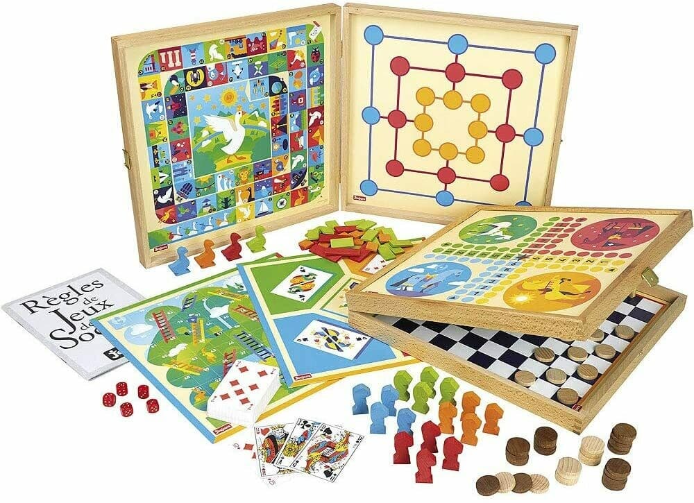 Jeujura - coffret de jeux classiques- 80 règles