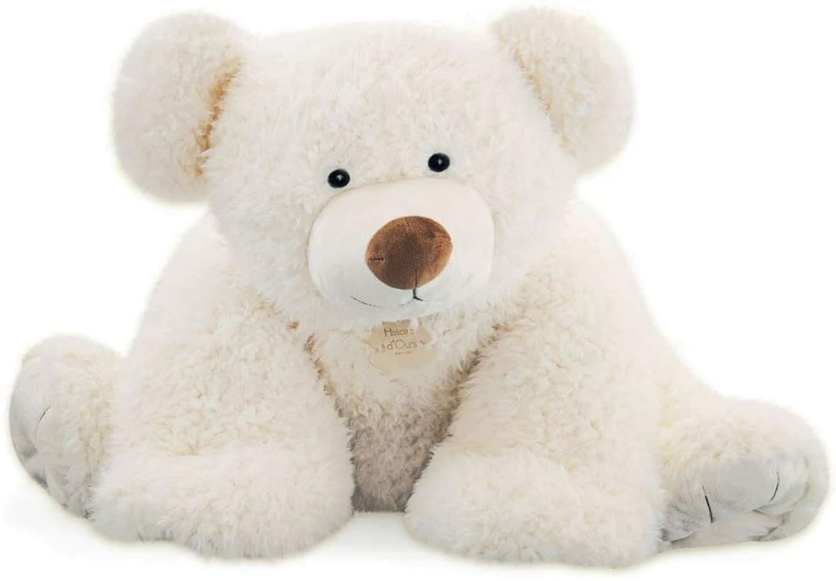 Histoire d'Ours MM Pat'Ours Blanc 90 cm
