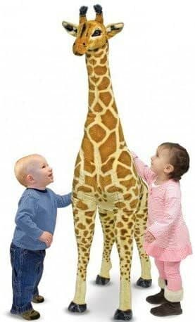 Melissa & Doug - Énorme Peluche Girafe Jouet Peluche géante 140 cm très Haute qualité
