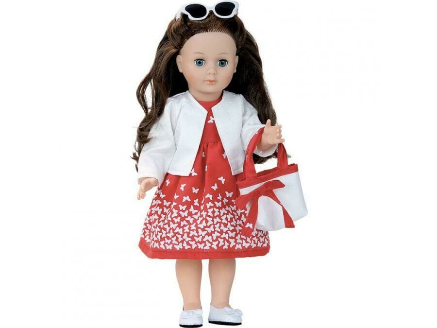 Petitcollin - 964061 - Poupée Marie-françoise classique 40 cm "madone" robe rouge
