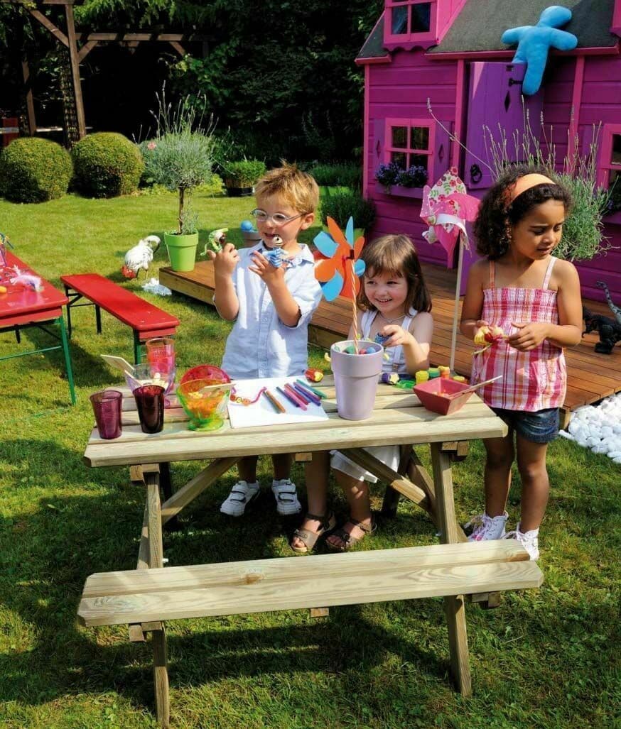 Soulet Table pique-nique traité pour enfant