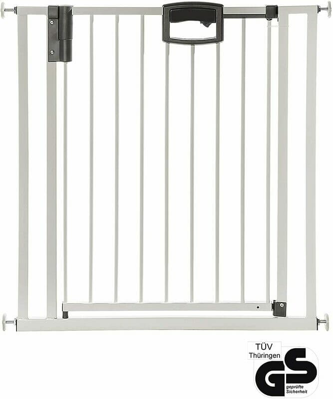 Geuther EASYLOCK Plus 4791+, Barrière de Sécurité pour Portes de 68 à 76cm, Blanc