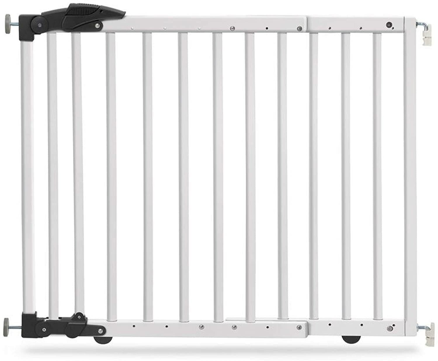 Geuther - 2714 WE Grille de protection pour porte - Fixation par serrage ou pivot - Blanc - 68-102 cm