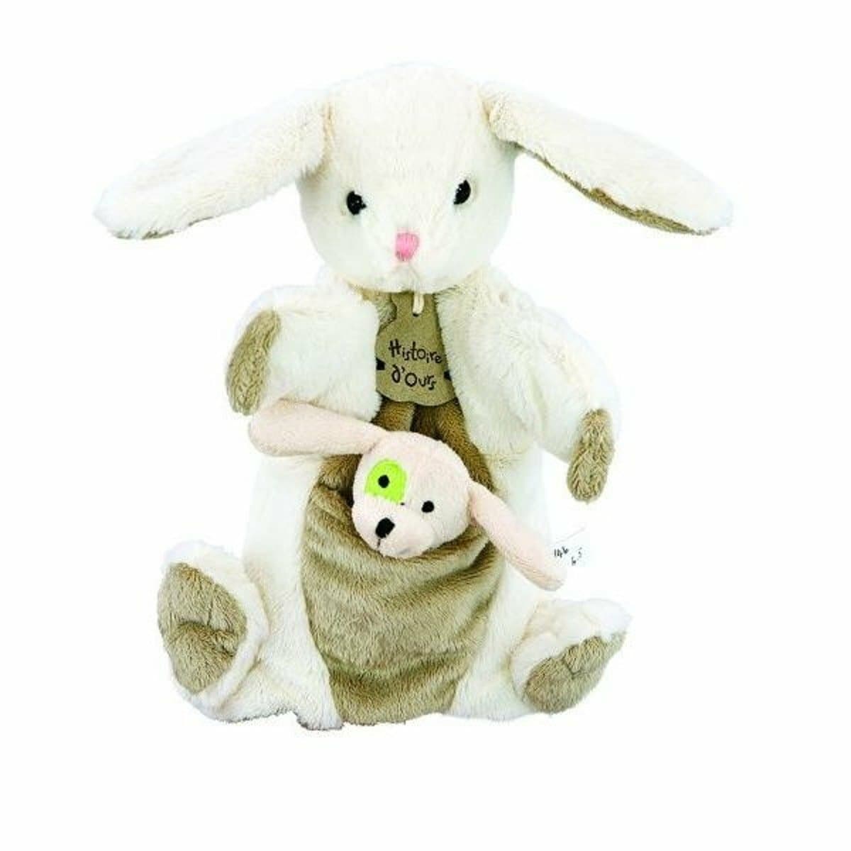 Histoire d'Ours Marionnette lapin et chien à doigt 25 cm
