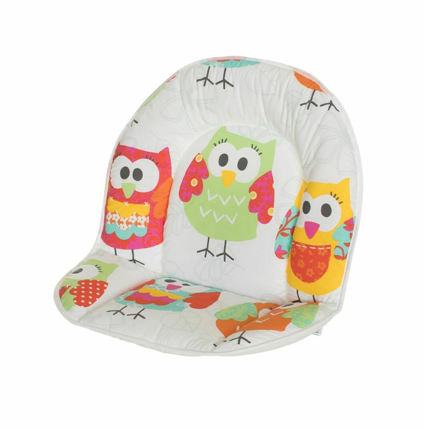 Geuther 4737, Coussin d'assise Universel pour chaise haute, Tissu chouette